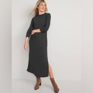 Old Navy rib knit maxi shift dress